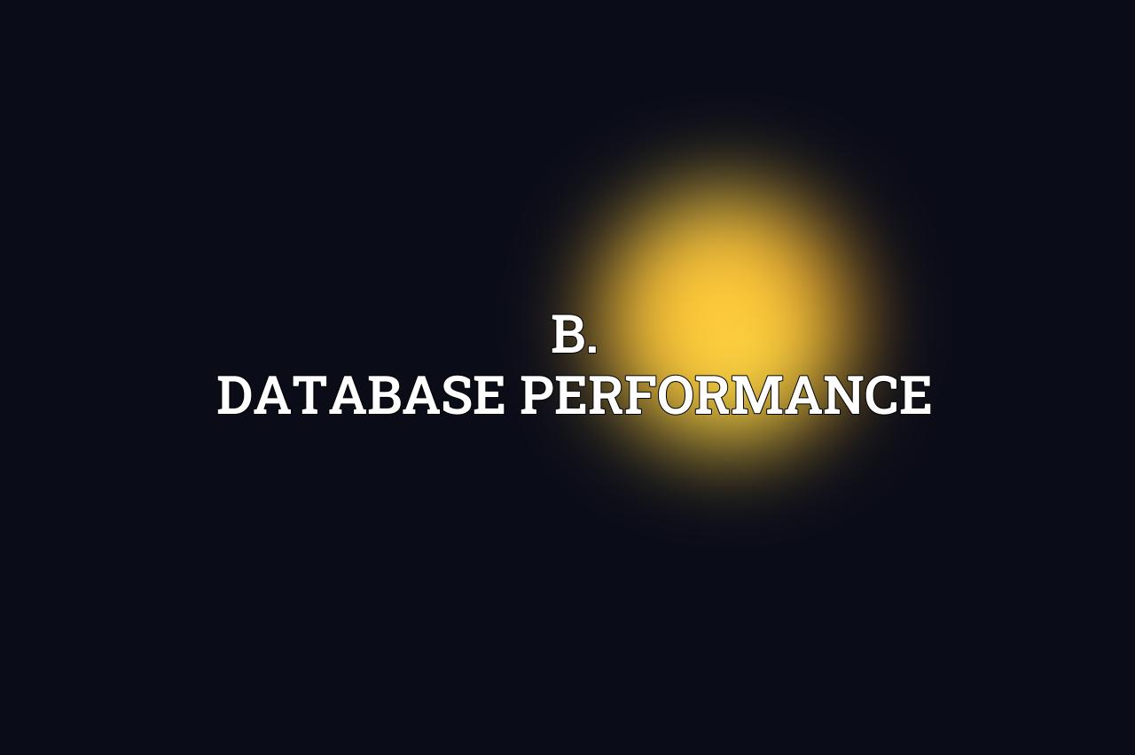B. Database Performance