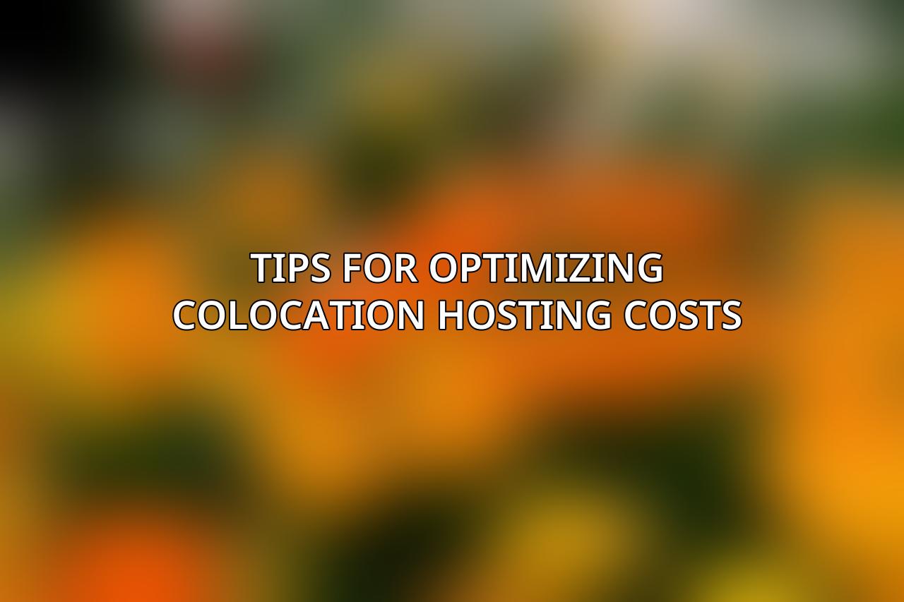 Tips for Optimizing Colocation Hosting Costs