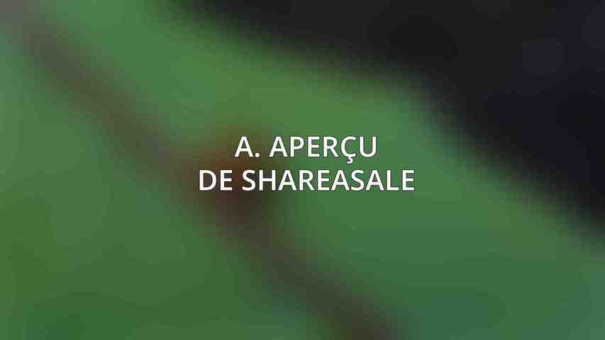 A. Aperçu de ShareASale