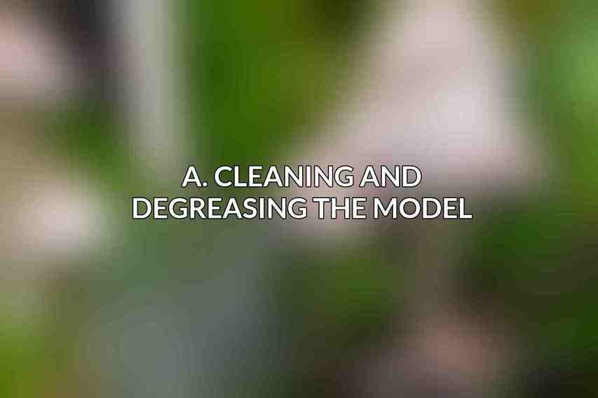 A. Cleaning and Degreasing the Model