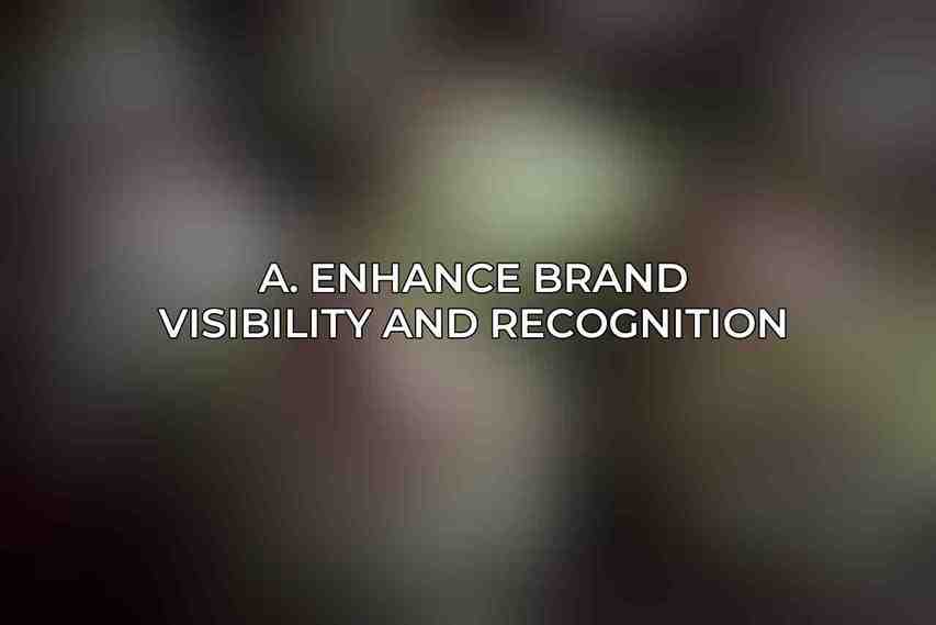 A. Enhance Brand Visibility and Recognition