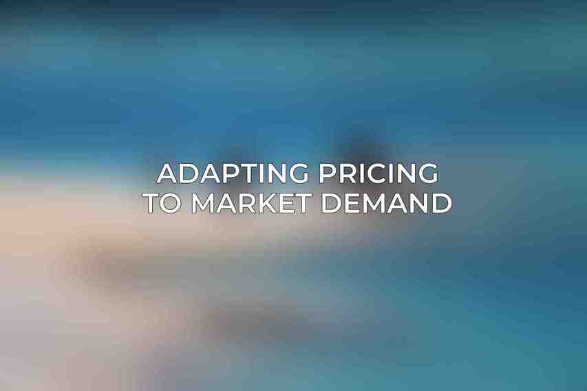 Adapting Pricing to Market Demand