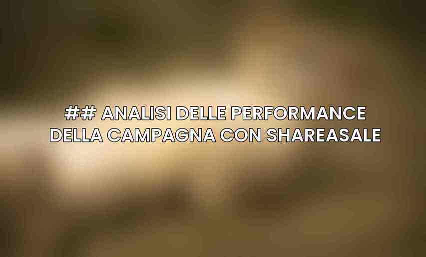 ## Analisi delle Performance della Campagna con ShareASale