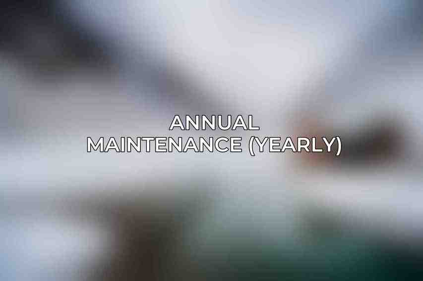 Annual Maintenance (Yearly)