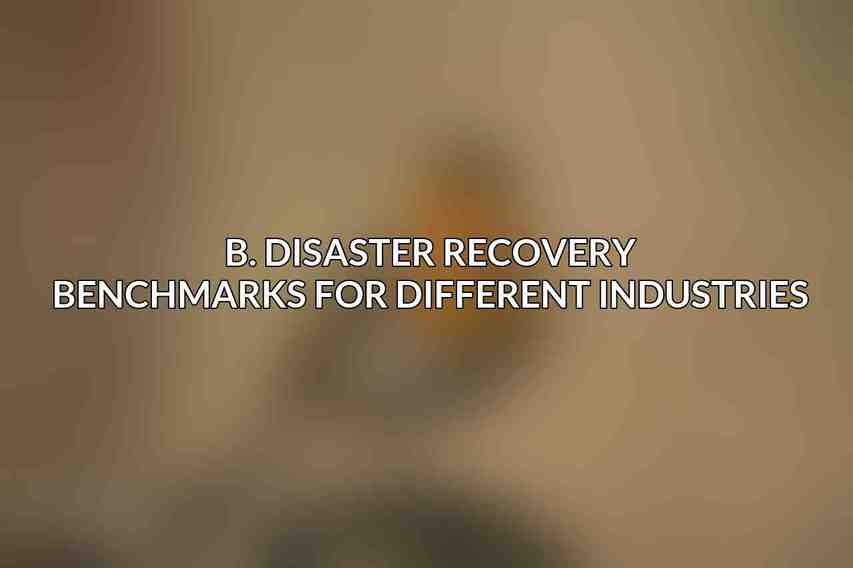 B. Disaster Recovery Benchmarks for Different Industries