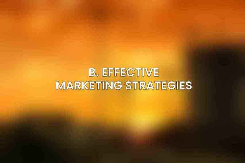 B. Effective Marketing Strategies