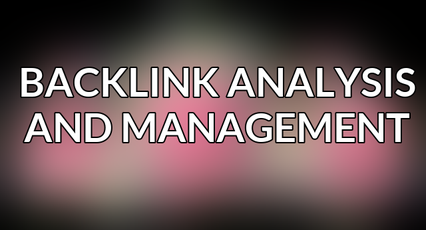 Backlink Analysis and Management