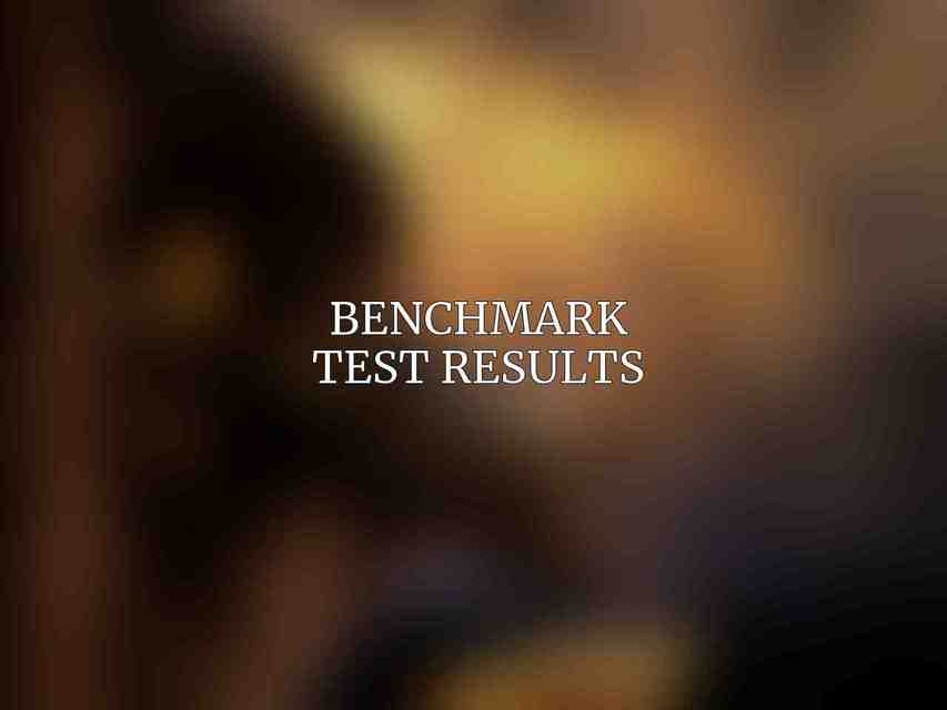 Benchmark Test Results