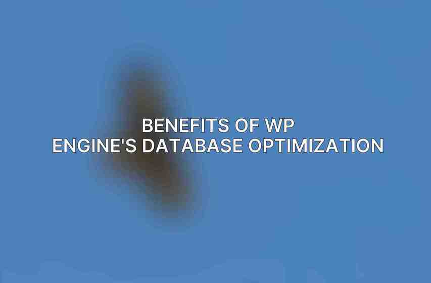 Benefits of WP Engine's Database Optimization