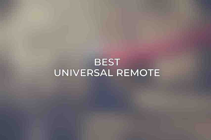 Best Universal Remote