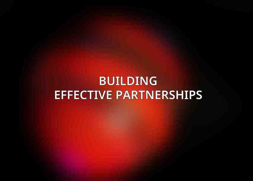 Building Effective Partnerships