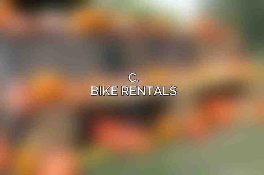 c. Bike Rentals