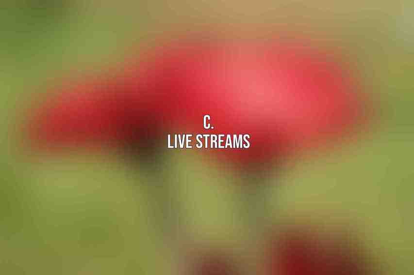 C. Live streams
