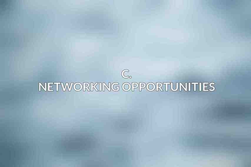 C. Networking Opportunities