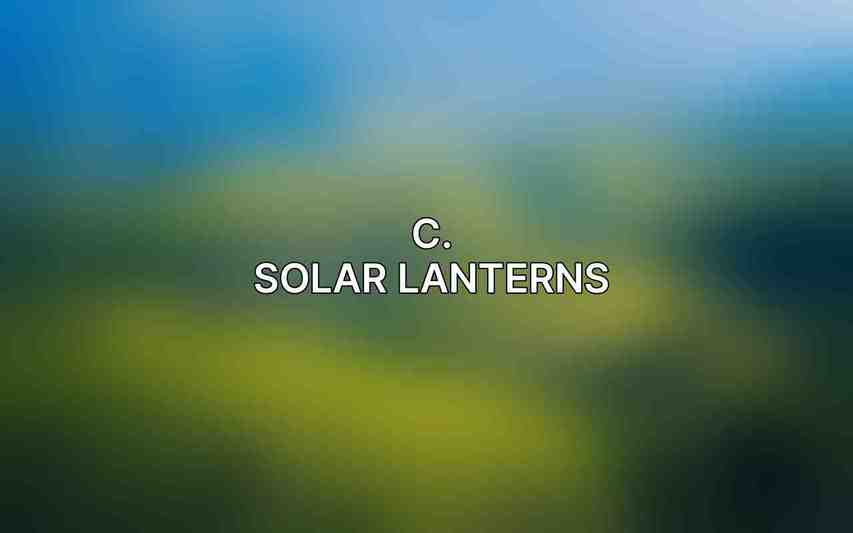 C. Solar Lanterns