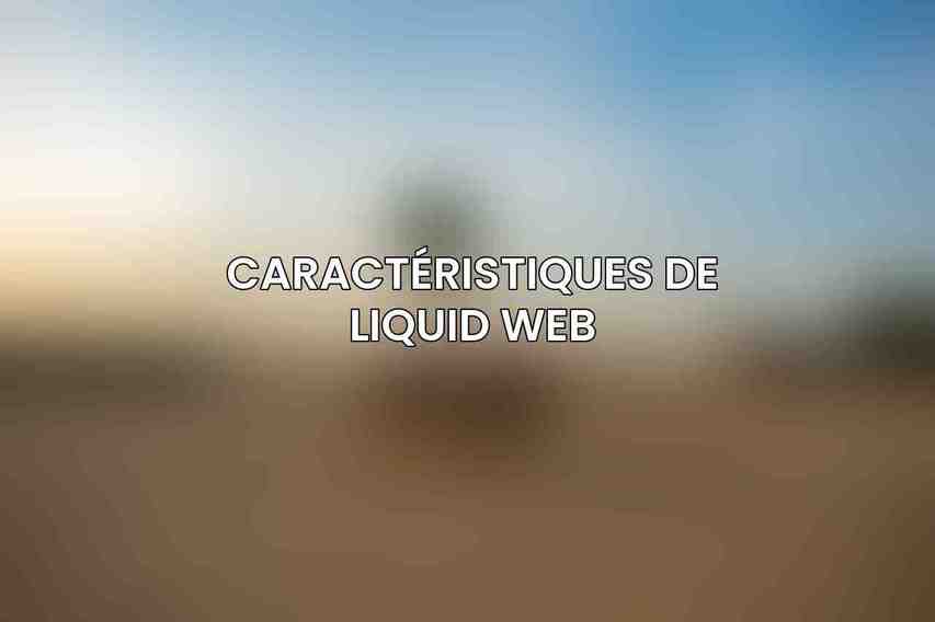 Caractéristiques de Liquid Web