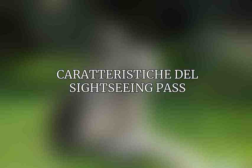 Caratteristiche del Sightseeing Pass