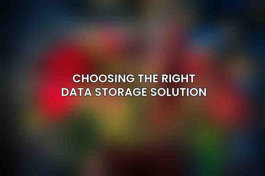 Choosing the Right Data Storage Solution