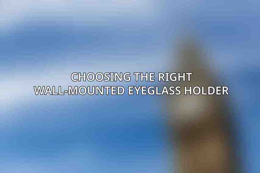 Choosing the Right Wall-Mounted Eyeglass Holder