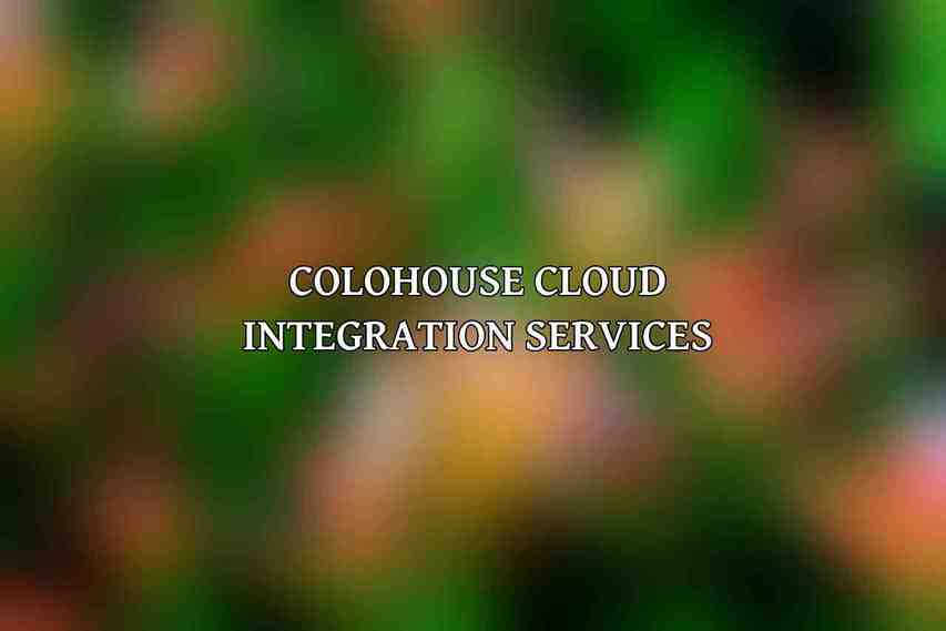 Colohouse Cloud Integration Services
