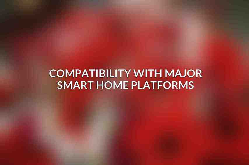 Compatibility with Major Smart Home Platforms