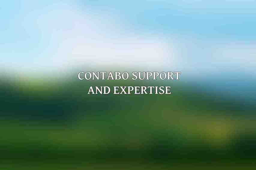 Contabo Support and Expertise