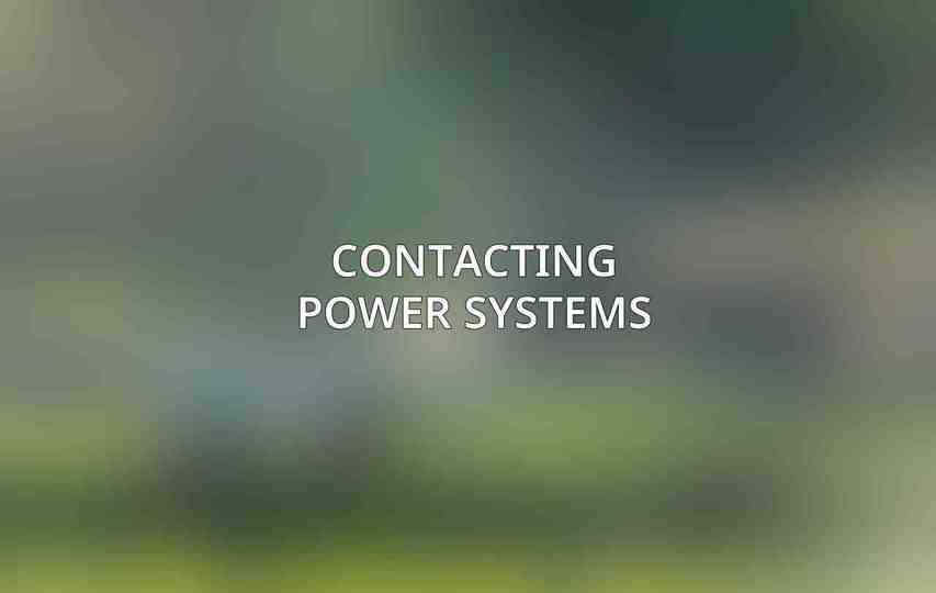 Contacting Power Systems