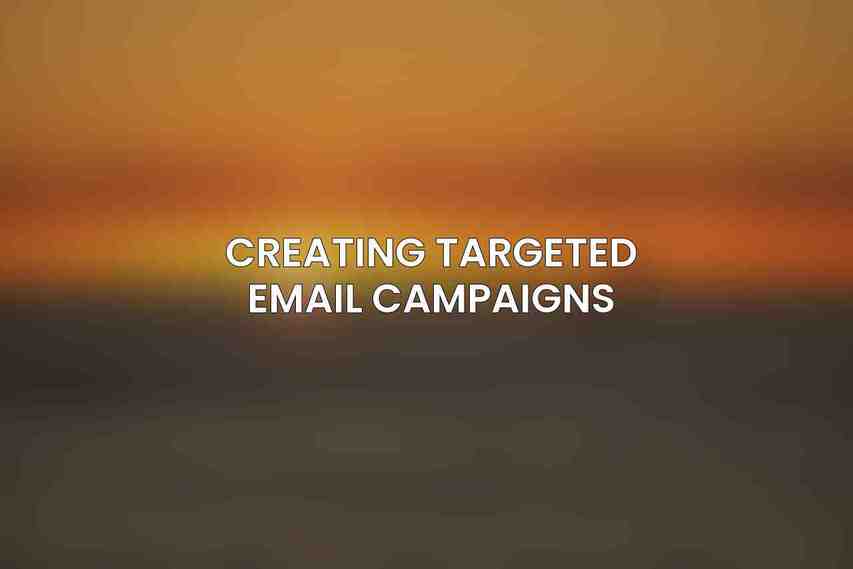 Creating Targeted Email Campaigns