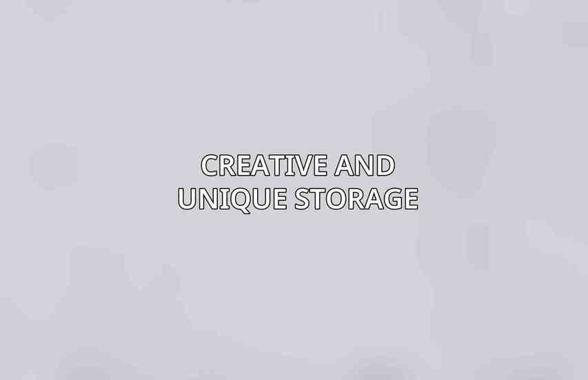 Creative and Unique Storage