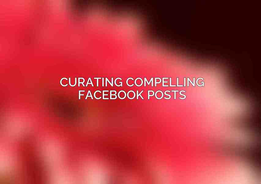 Curating Compelling Facebook Posts