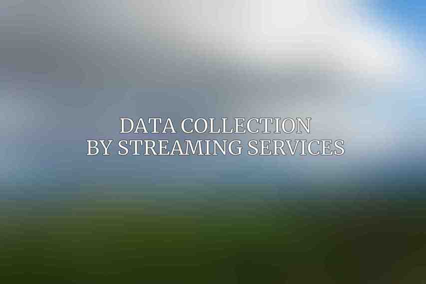 Data Collection by Streaming Services