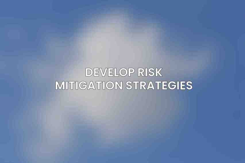 Develop Risk Mitigation Strategies