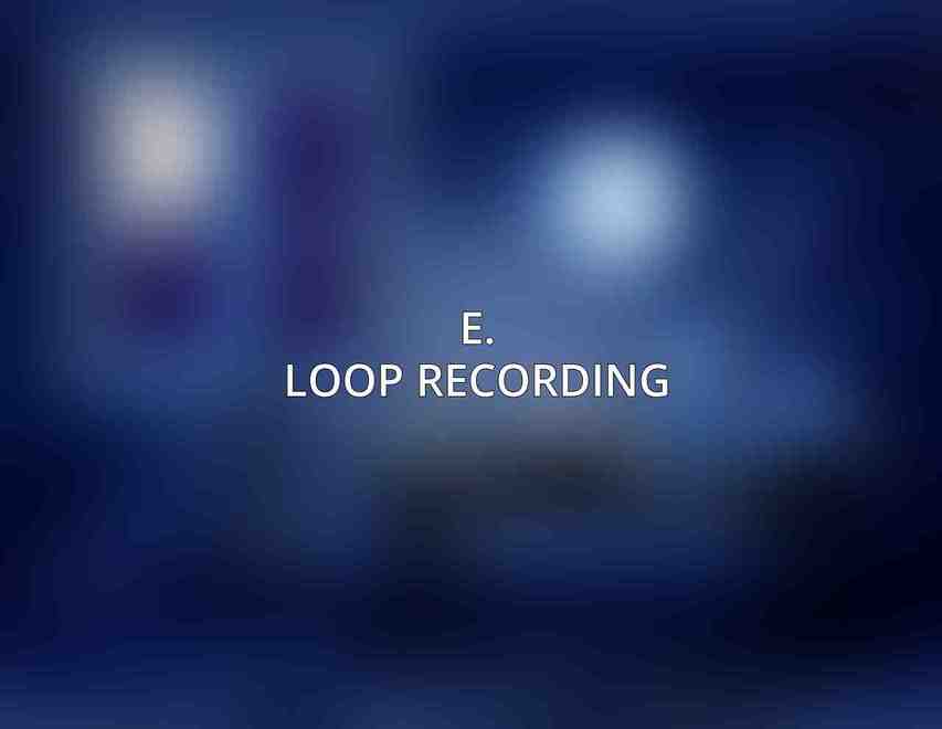 E. Loop Recording