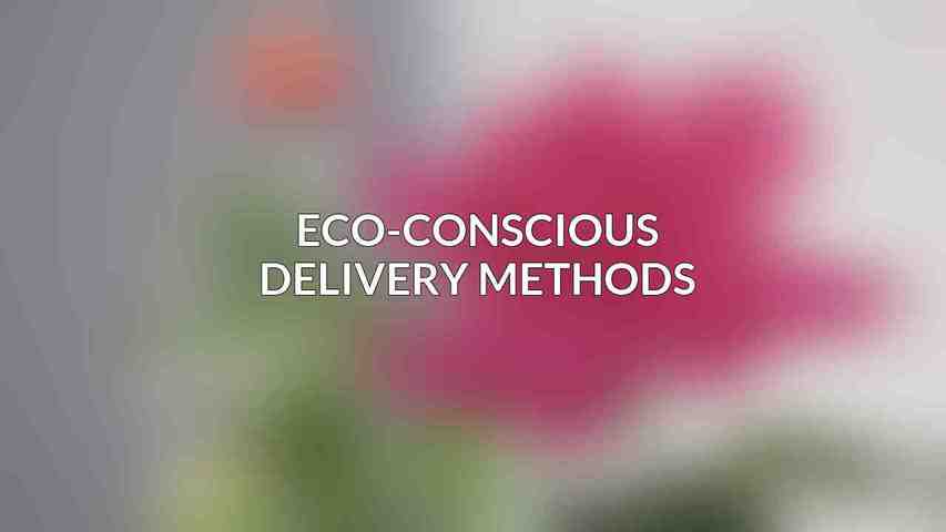 Eco-Conscious Delivery Methods