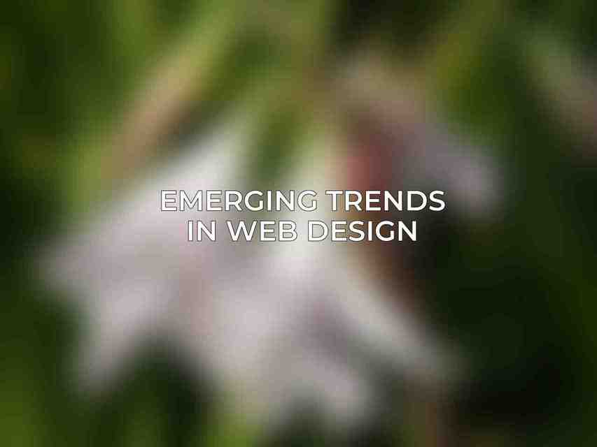 Emerging Trends in Web Design