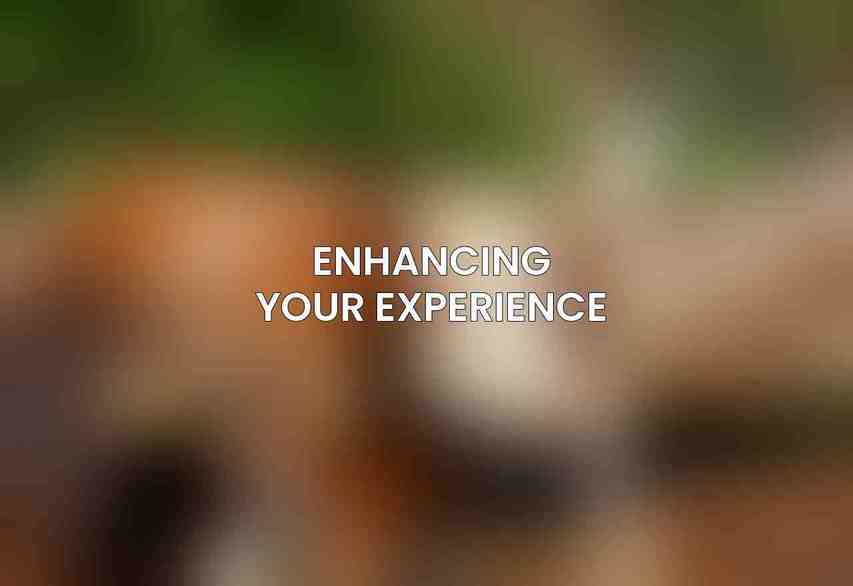 Enhancing Your Experience: