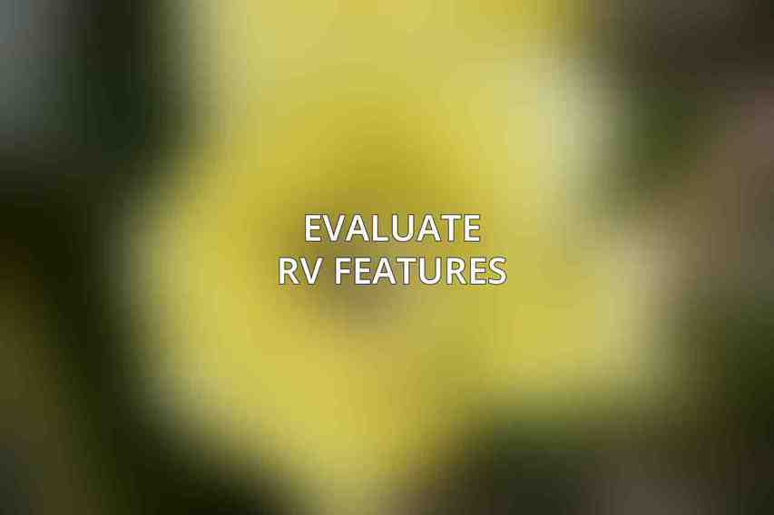 Evaluate RV Features