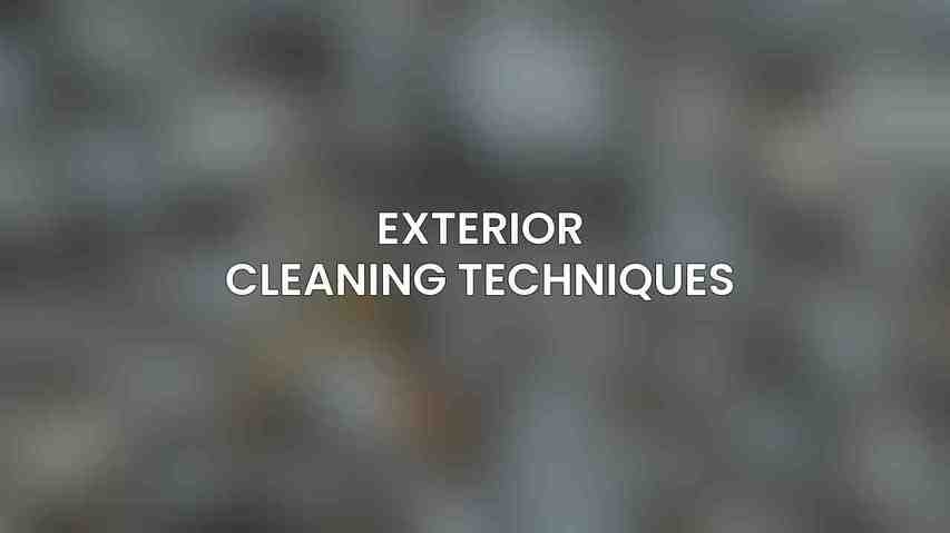 Exterior Cleaning Techniques
