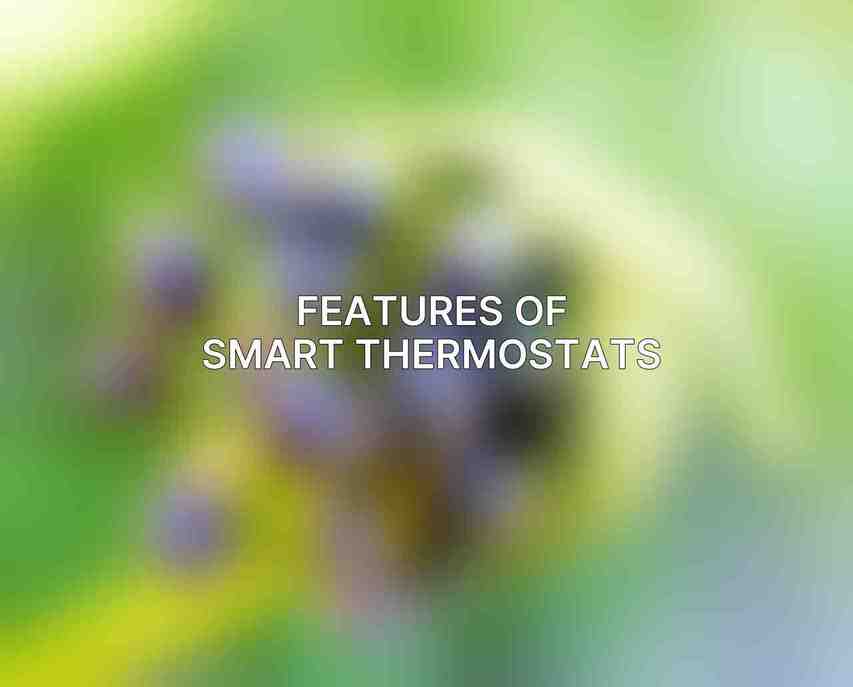 Features of Smart Thermostats