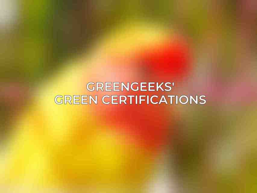 GreenGeeks' Green Certifications