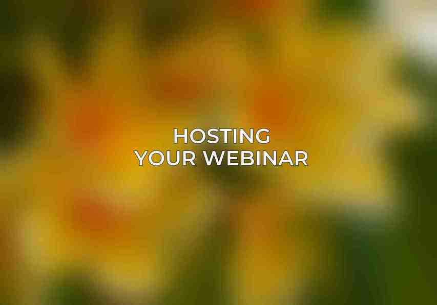 Hosting Your Webinar