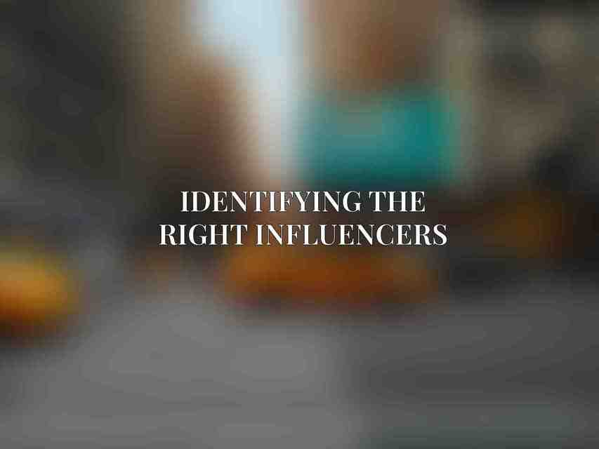 Identifying the Right Influencers