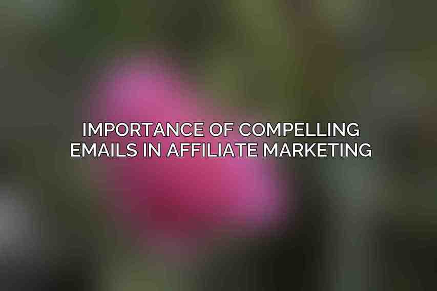 Importance of Compelling Emails in Affiliate Marketing