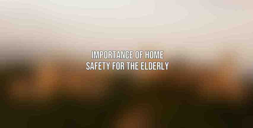 Importance of Home Safety for the Elderly