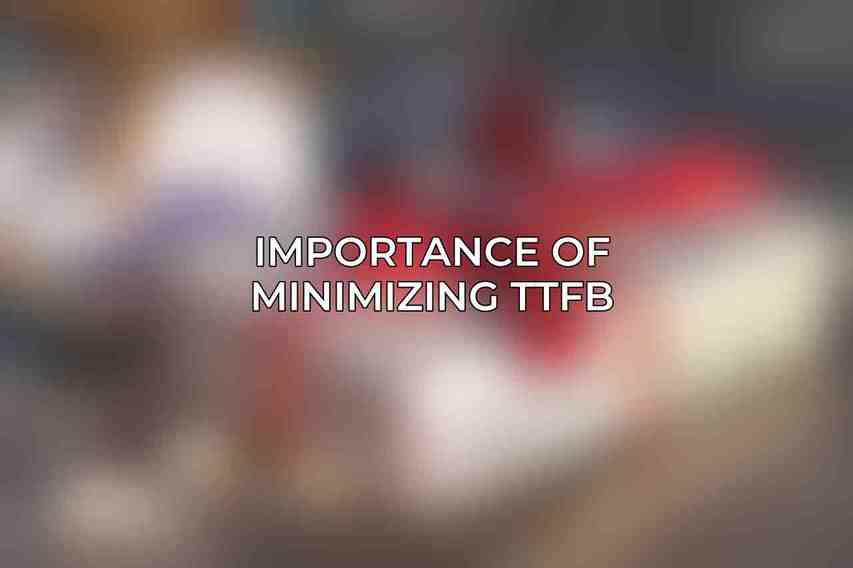 Importance of minimizing TTFB