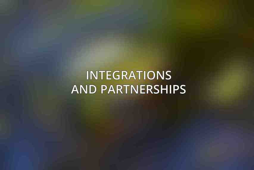 Integrations and Partnerships