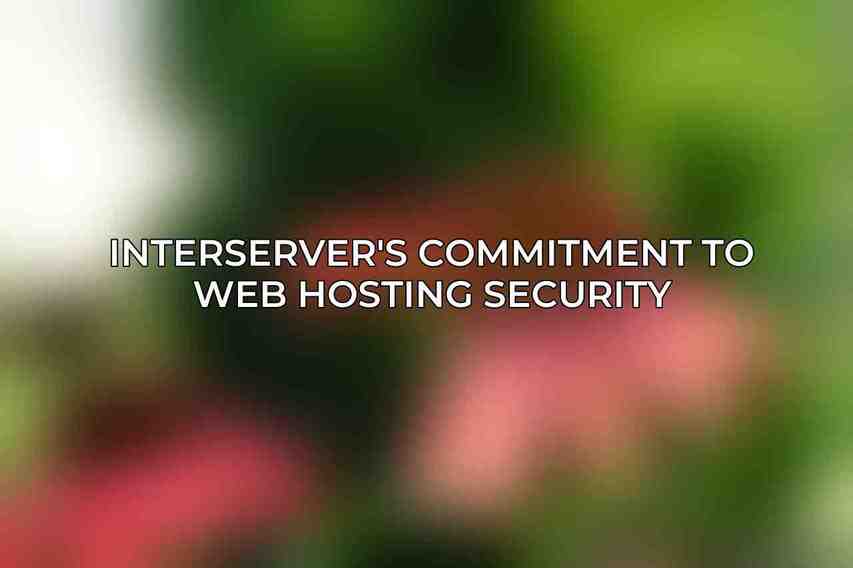 Interserver's Commitment to Web Hosting Security
