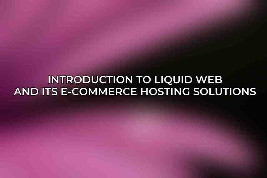 Introduction to Liquid Web and its e-commerce hosting solutions