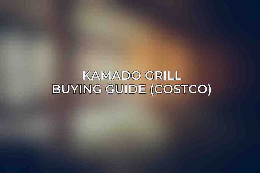 Kamado Grill Buying Guide (Costco)