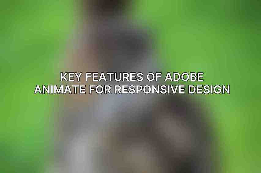Key Features of Adobe Animate for Responsive Design